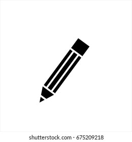 Pencil icon in trendy flat style isolated on background. Pencil icon page symbol for your web site design Pencil icon logo, app, UI. Pencil icon Vector illustration, EPS10.