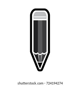 pencil icon in trendy flat style