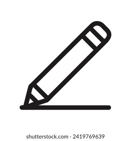 Pencil icon in trendy flat style,vector symbol design