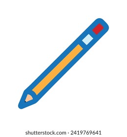 Pencil icon in trendy flat style,vector symbol design