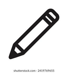 Pencil icon in trendy flat style,vector symbol design