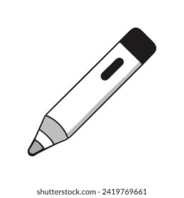 Pencil icon in trendy flat style,vector symbol design