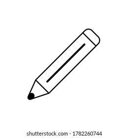 Pencil Icon, UI Symbol - Vector