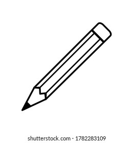 Pencil Icon, UI Symbol - Vector