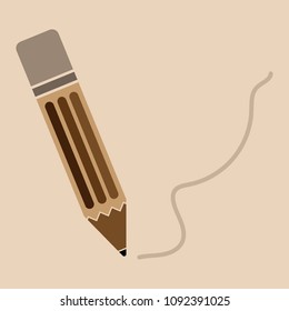 Pencil icon vector