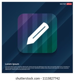Pencil icon -   vector icon