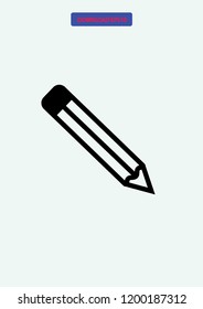 Pencil icon, Vector