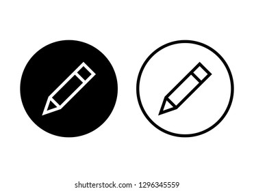 Pencil icon vector.
