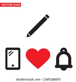 Pencil Icon Vector icon