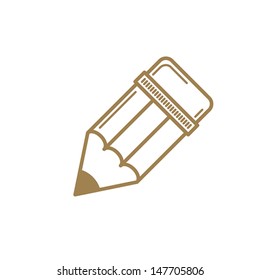 Pencil icon, vector.