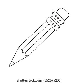 Pencil icon vector