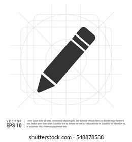 Pencil Icon Vector.

