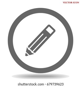 Pencil Icon Vector.