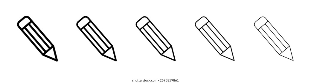 Pencil icon Vector Art Illustration