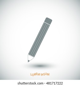 pencil icon, vector best flat icon, EPS