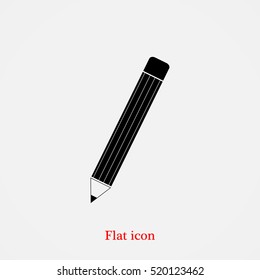 pencil icon, vector best flat icon, EPS