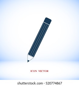 pencil icon, vector best flat icon, EPS