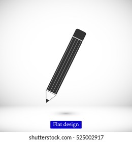 pencil icon, vector best flat icon, EPS