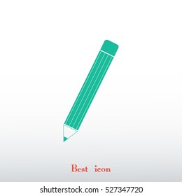 pencil icon, vector best flat icon, EPS