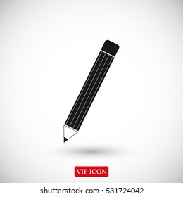 pencil icon, vector best flat icon, EPS