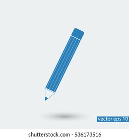 pencil icon, vector best flat icon, EPS