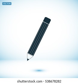 pencil icon, vector best flat icon, EPS