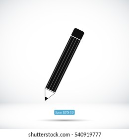 pencil icon, vector best flat icon, EPS