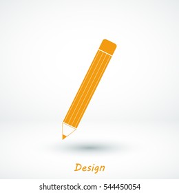 pencil icon, vector best flat icon, EPS