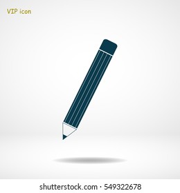 pencil icon, vector best flat icon, EPS
