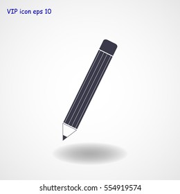 pencil icon, vector best flat icon, EPS