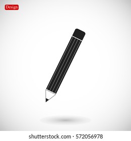 pencil icon, vector best flat icon, EPS