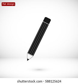 pencil icon, vector best flat icon, EPS