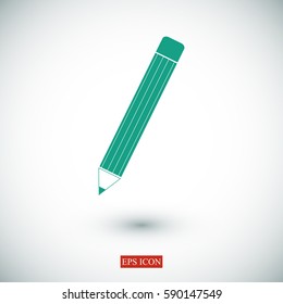 pencil icon, vector best flat icon, EPS