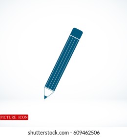pencil icon, vector best flat icon, EPS