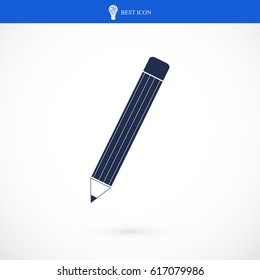 pencil icon, vector best flat icon, EPS