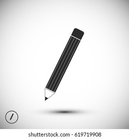 pencil icon, vector best flat icon, EPS