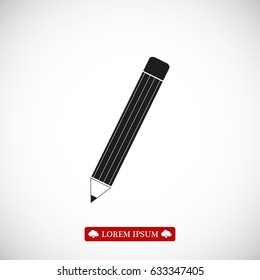 pencil icon, vector best flat icon, EPS
