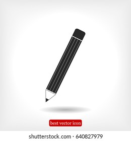 pencil icon, vector best flat icon, EPS