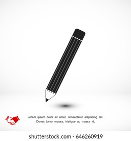 pencil icon, vector best flat icon, EPS