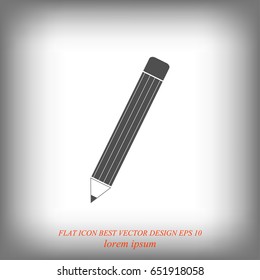pencil icon, vector best flat icon, EPS