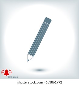 pencil icon, vector best flat icon, EPS