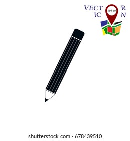 pencil icon, vector best flat icon, EPS