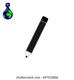 pencil icon, vector best flat icon, EPS
