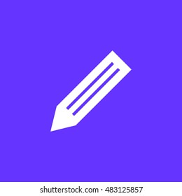Pencil icon vector, clip art. Also useful as logo, silhouette and illustration.