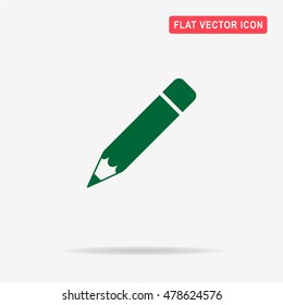 Pencil icon. Vector concept illustration for design.