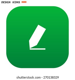 pencil. icon. vector design