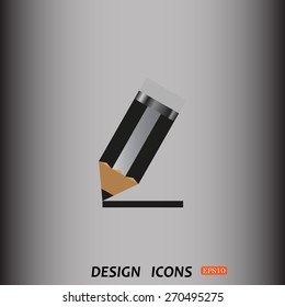 pencil. icon. vector design