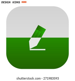 pencil. icon. vector design