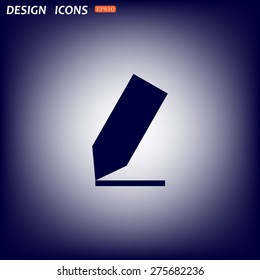 pencil. icon. vector design