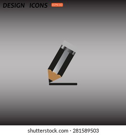 pencil. icon. vector design
